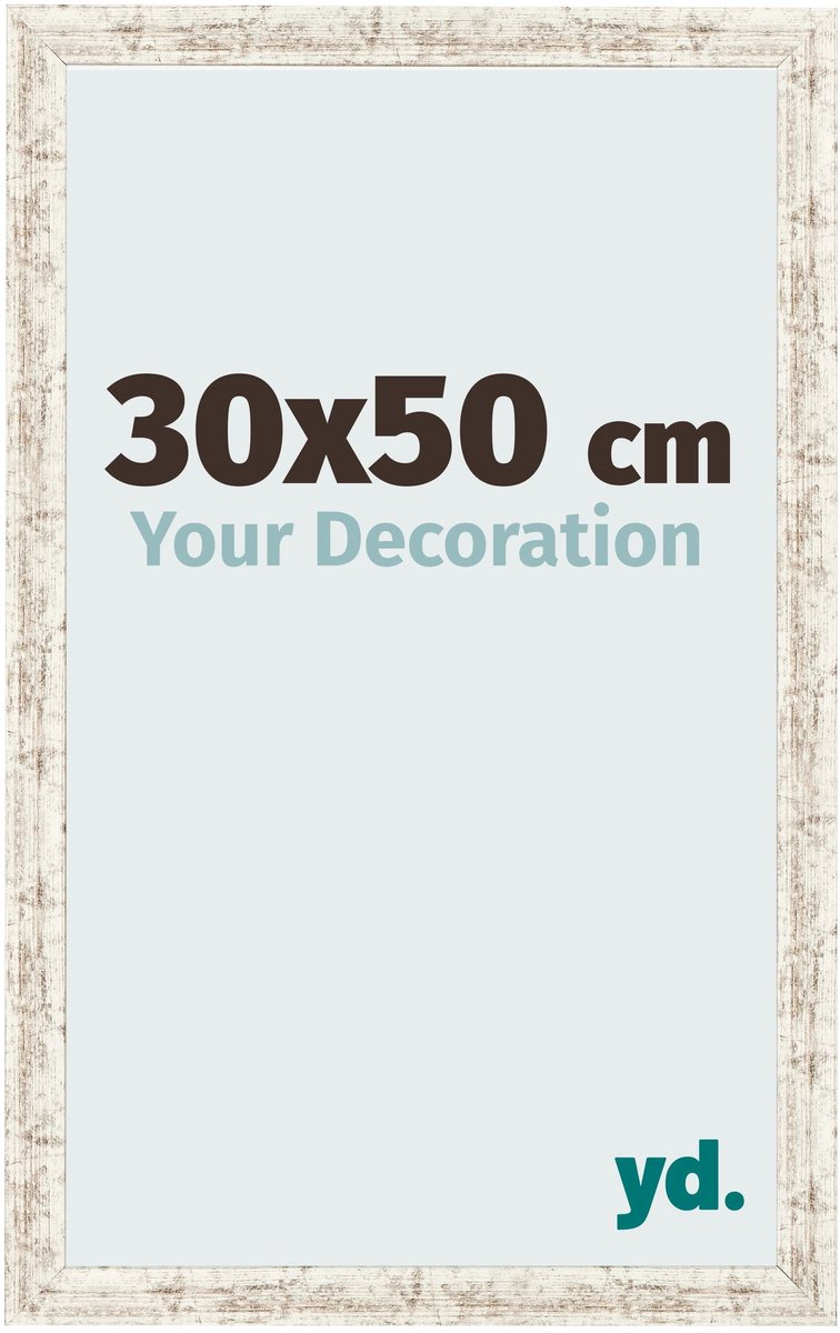 Your Decoration - Fotolijst 30x50 cm - MDF - Wit Vintage - Bologna