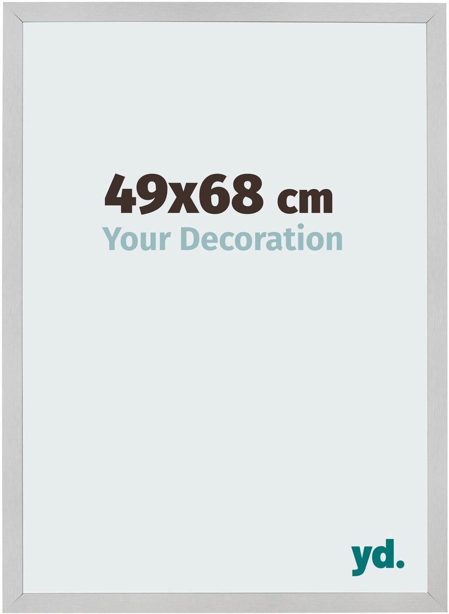 Your Decoration - Fotolijst 49x68 cm - MDF - Edelstaal - Bologna