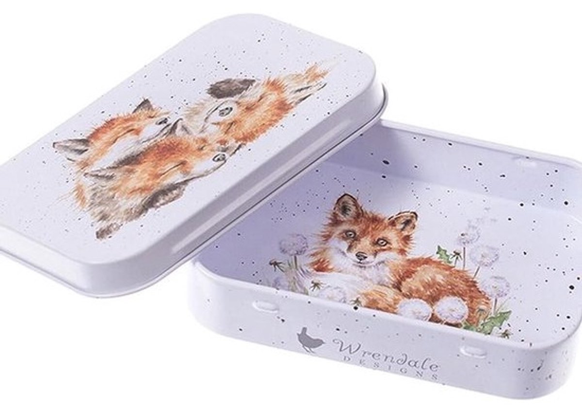 Klein Blikje met Mus Illustratie voor Sieraden en Kleine Items