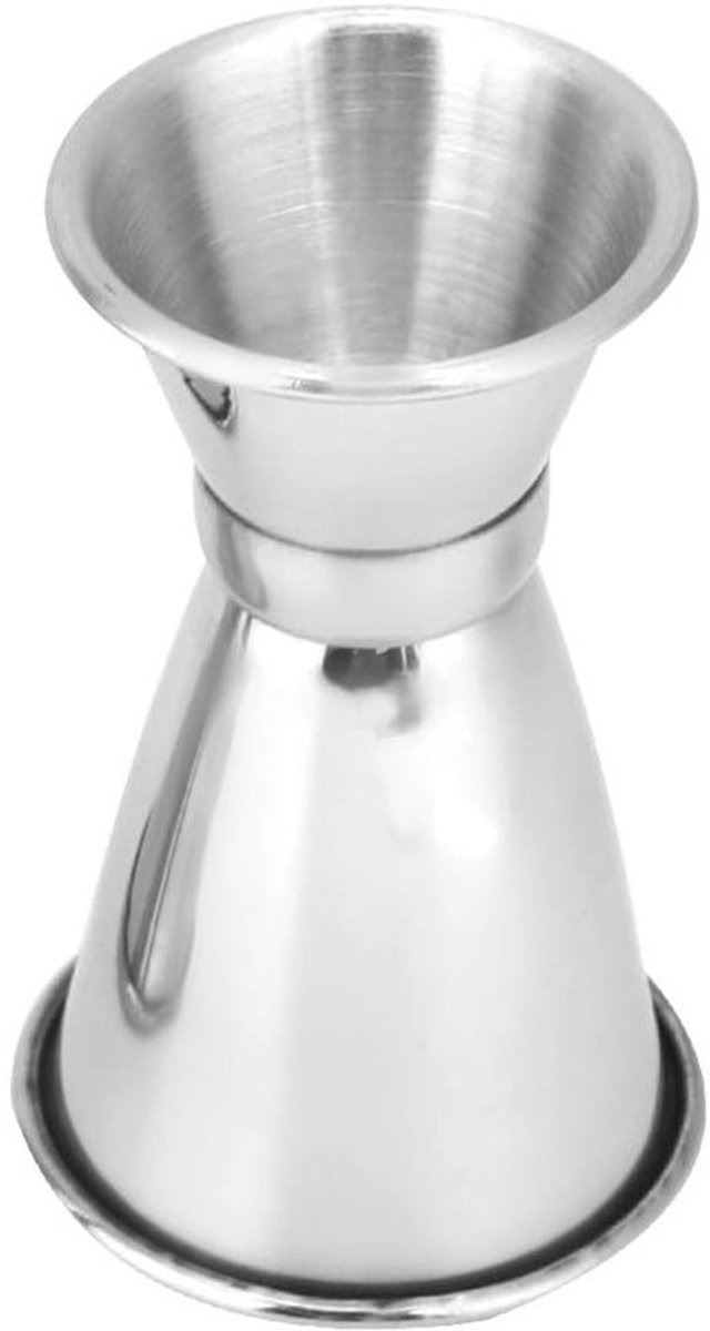 RVS Cocktail Maatbeker Set met Dubbele Jigger - 25ml & 10ml Maatlepel