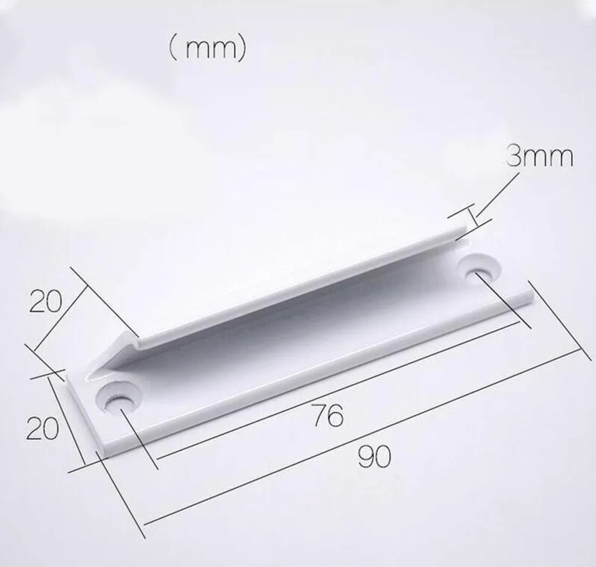 Raamgrepen, witte horren, aluminiumlegering, deur- en raamgrepen, kastlades, balkons, schuifdeuren, kleine handgrepen