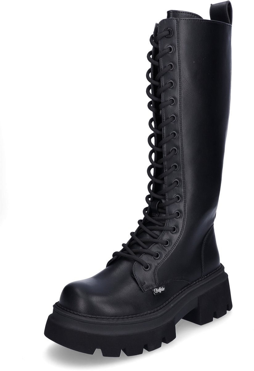 Buffalo dameslaarzen Mave Lace Up Hi zwart