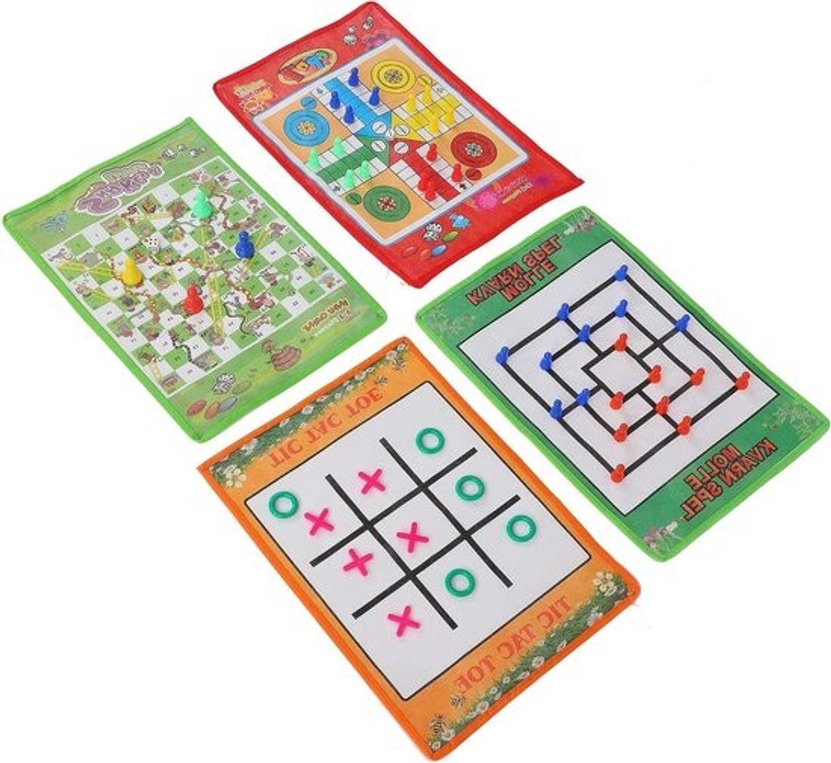 Bordspel Set - Kinderspel Ludo - Familie Plezier - Opvouwbaar Lichtgewicht - 28 x 3 x 0.1 cm - Niet gespecificeerd