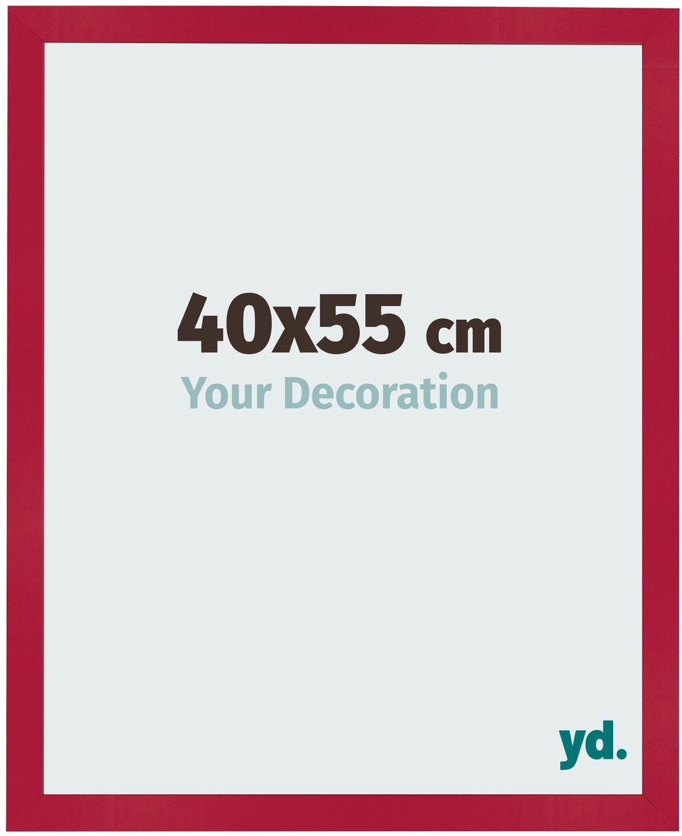 Your Decoration - Fotolijst 40x55 cm - MDF - Rood - Bologna