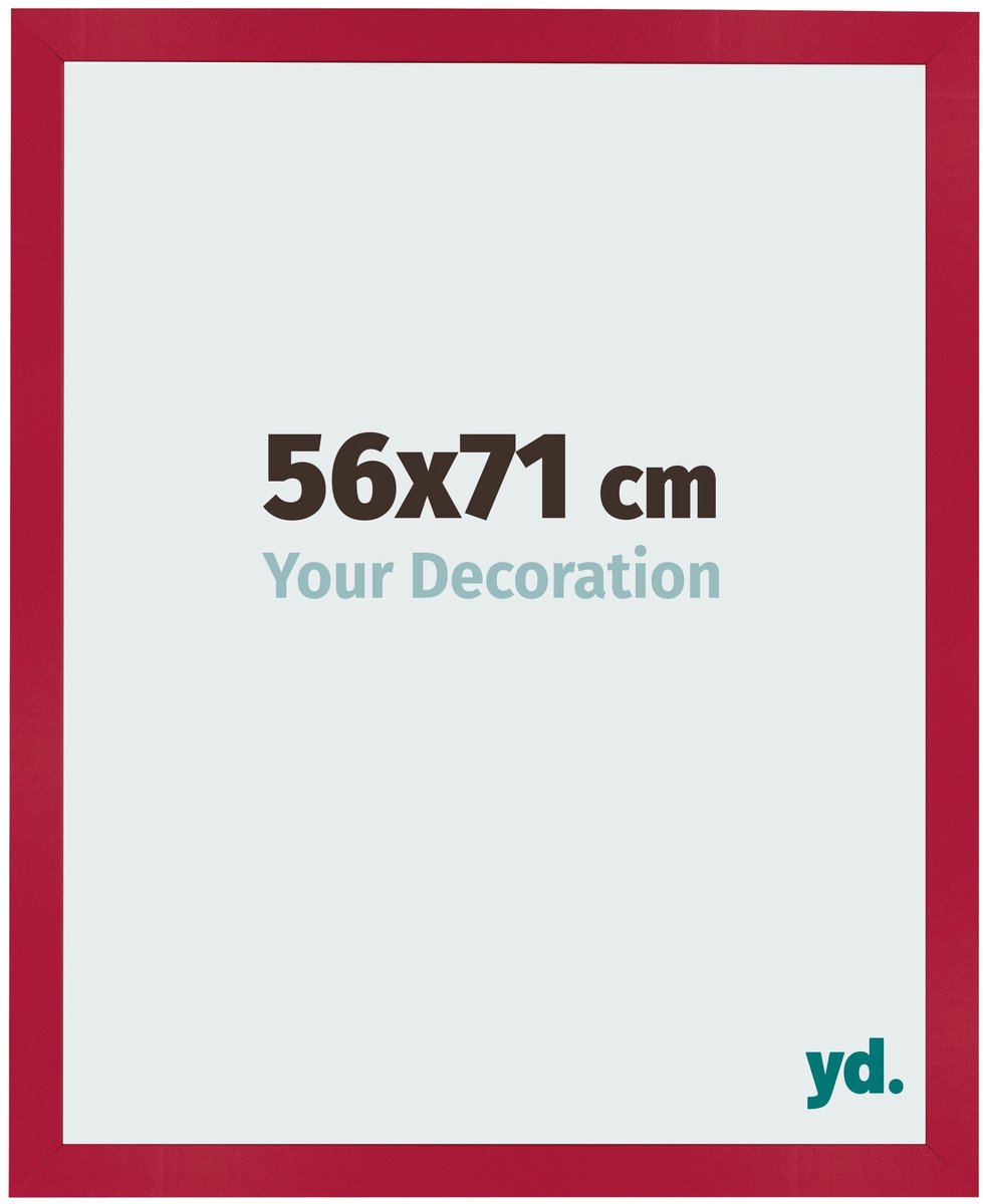 Your Decoration - Fotolijst 56x71 cm - MDF - Rood - Bologna