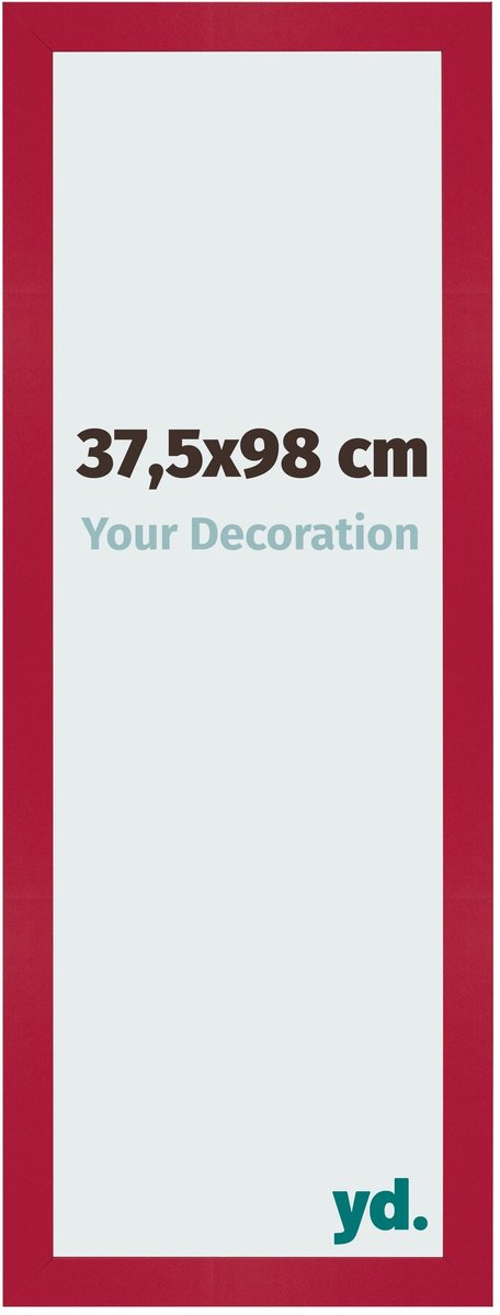 Your Decoration - Fotolijst 37,5x98 cm - MDF - Rood - Bologna