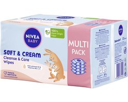 NIVEA NIVEA BABY CHUSTECZKI NAWILŻANE SOFT&CREAM 4X57 SZT.
