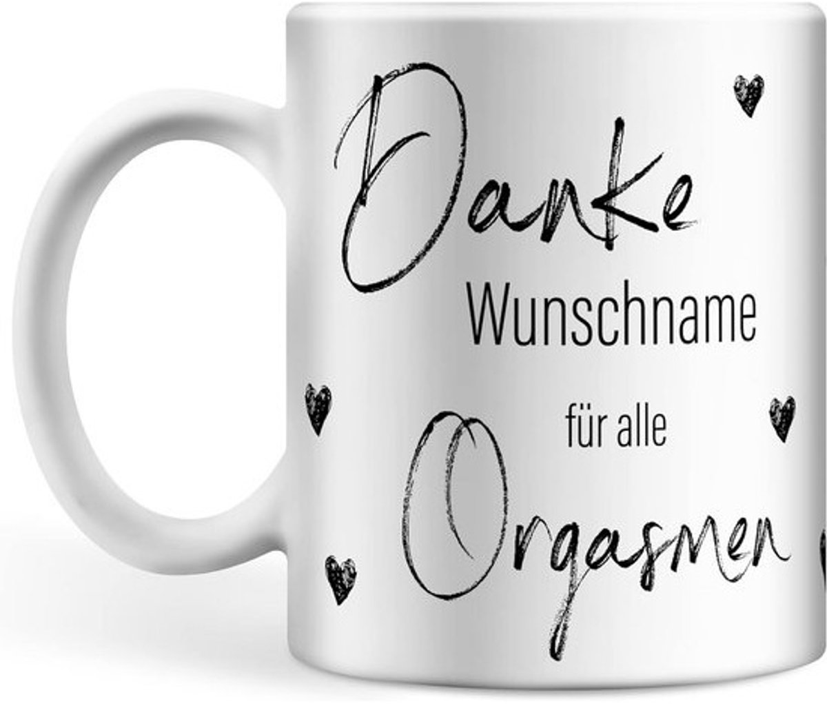 Gepersonaliseerde Mok Bedankt Voor Alle Orgasmen - Uniek Valentijnscadeau Voor Hem En Haar