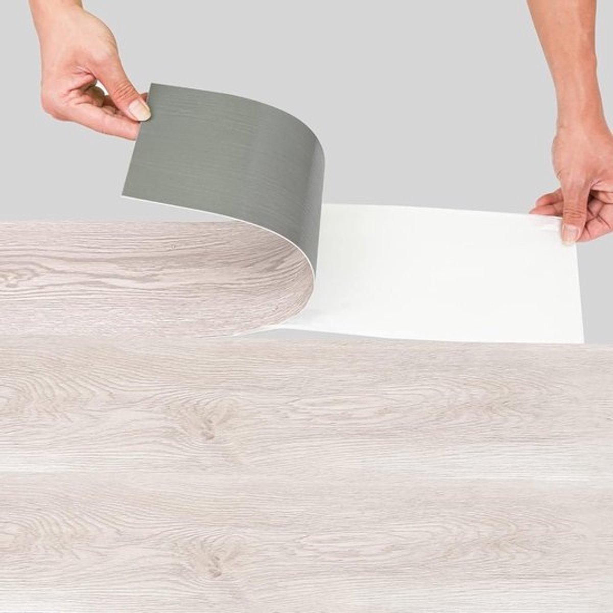PVC Vloerbedekking - Zelfklevende Vinyl - Vloer Vernieuwen - Waterdicht Antislip - 91.4 x 15.5 cm - White Oak