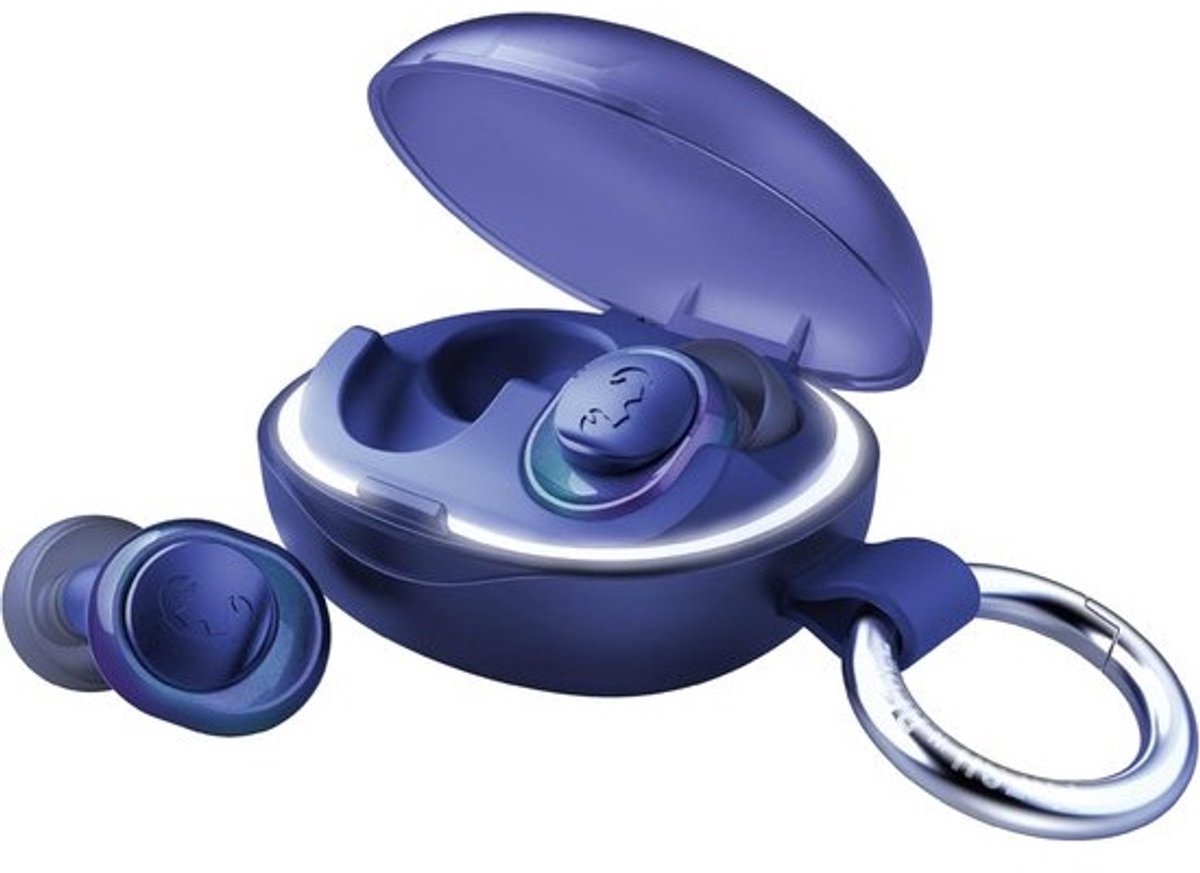Festival Oordopjes - Geluidsdempende Earbuds - Muziek Evenementen - Vindbare LED Case - 3 Maten S/M/L - Midnight Mist