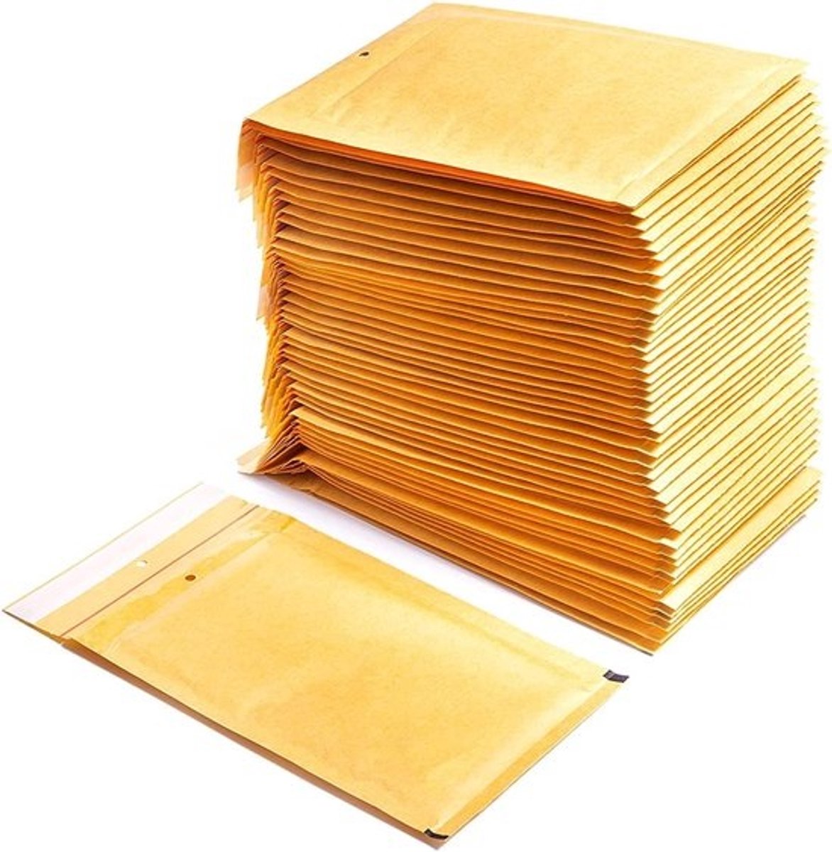 Gewatteerde verzendingseveloppen voor documenten - 5 stuks, 220 x 260 mm, bruin