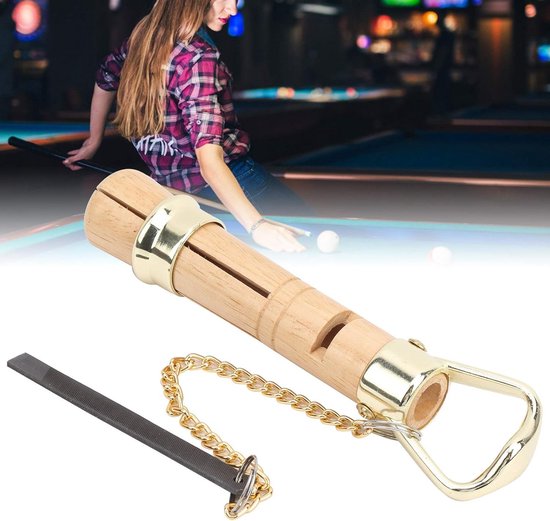 Houten Pole Cue Tip Reparatietool voor Billiard Kegels - Handige Accessoire voor Vervangen en Polijsten van Cue Tips van houten — afbeelding 5