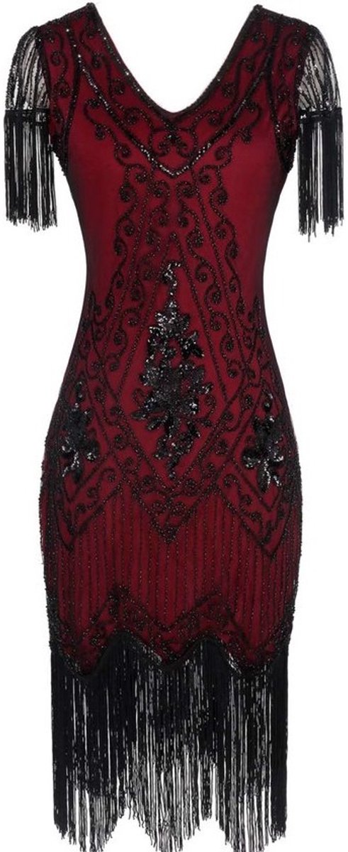 Art Deco Jurk met Franjes voor Dames - Jaren 20 Gatsby Kostuumjurk
