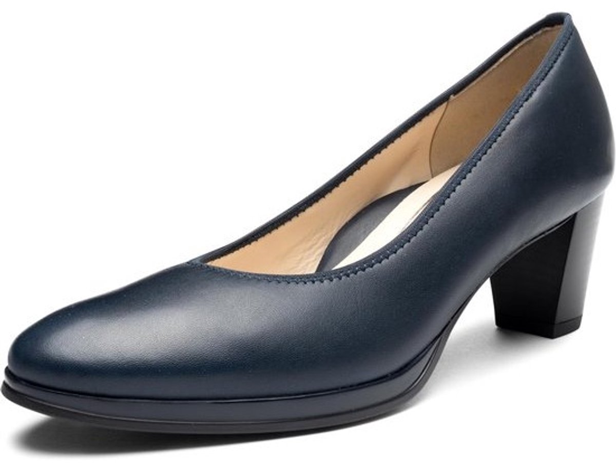 Elegante Dames Pumps Zwart Lakleren Look