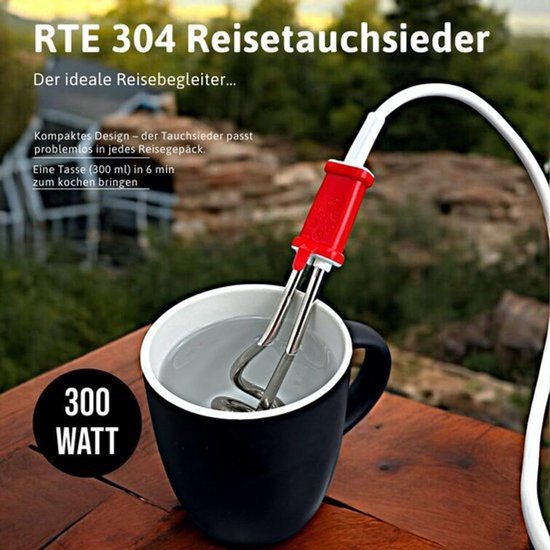 Reisdompelaar 300 Watt met Oververhittingsbeveiliging — afbeelding 2