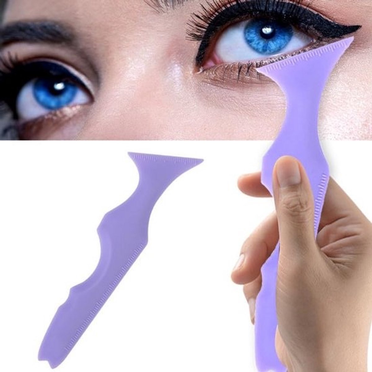 Eyeliner Sjabloon - Herbruikbare Siliconen Oogmake-up Tool voor Perfecte Make-up