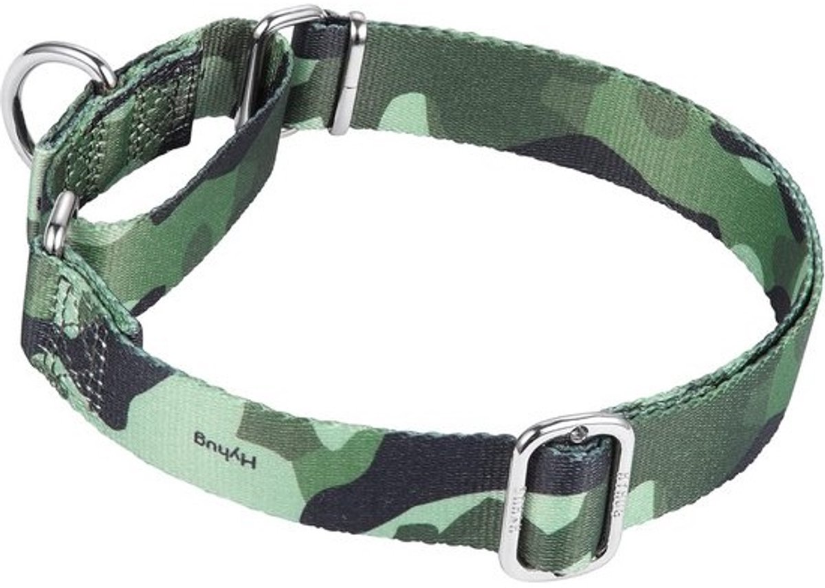 Verstelbare Martingale Halsband voor Honden - Anti Ontsnapping & Comfortabel - Maat S, Camouflage Groen