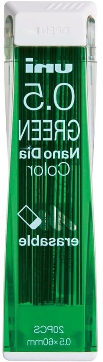 Mechanisch Potlood Lood - Kleurlood Vulling - Tekenen en Schrijven - Uitwisbaar Kleurlood - 0.5mm - Groen