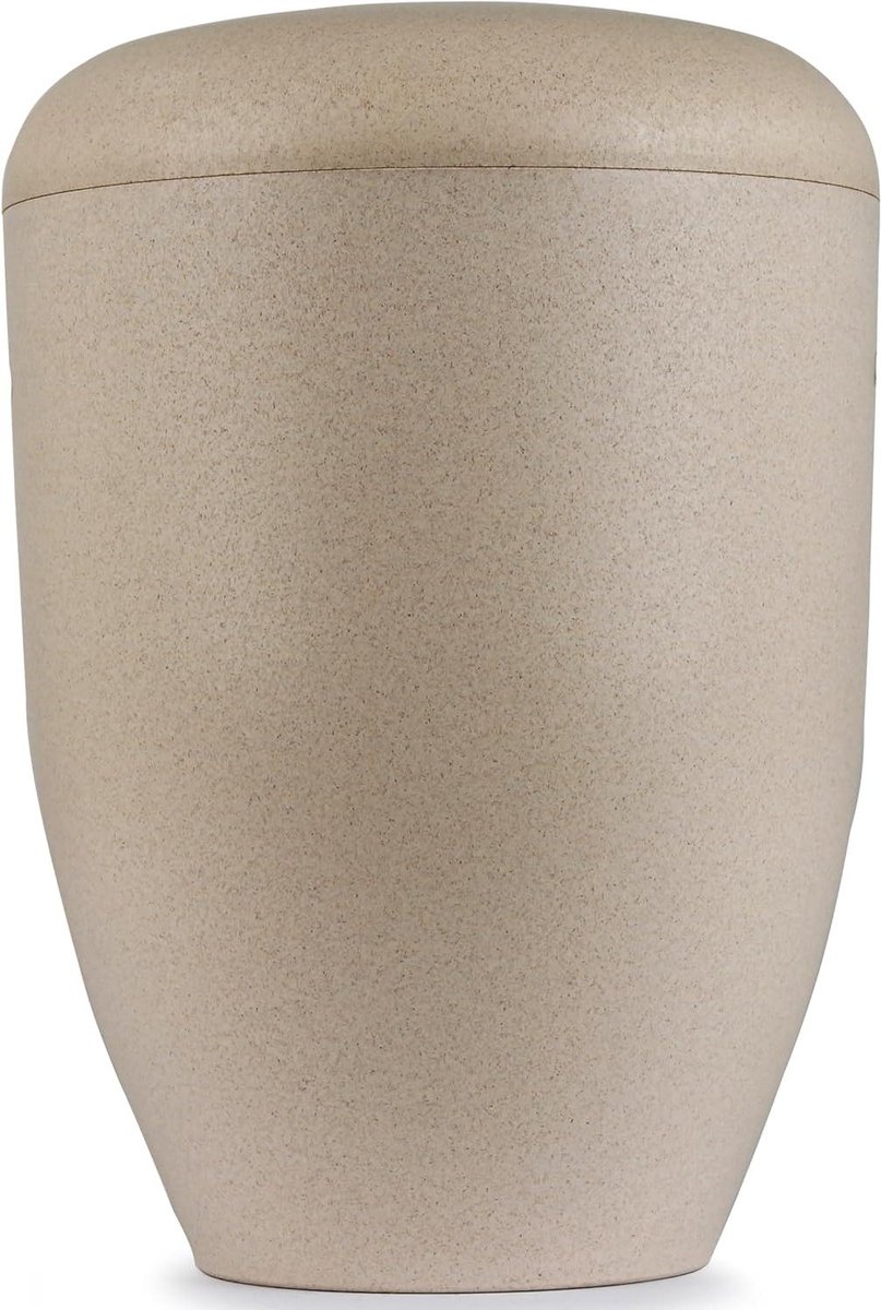 Bio Urn - As urn - Natuurlijk afscheid - Snel afbreekbaar - 45 liter - Natuurlijk beige