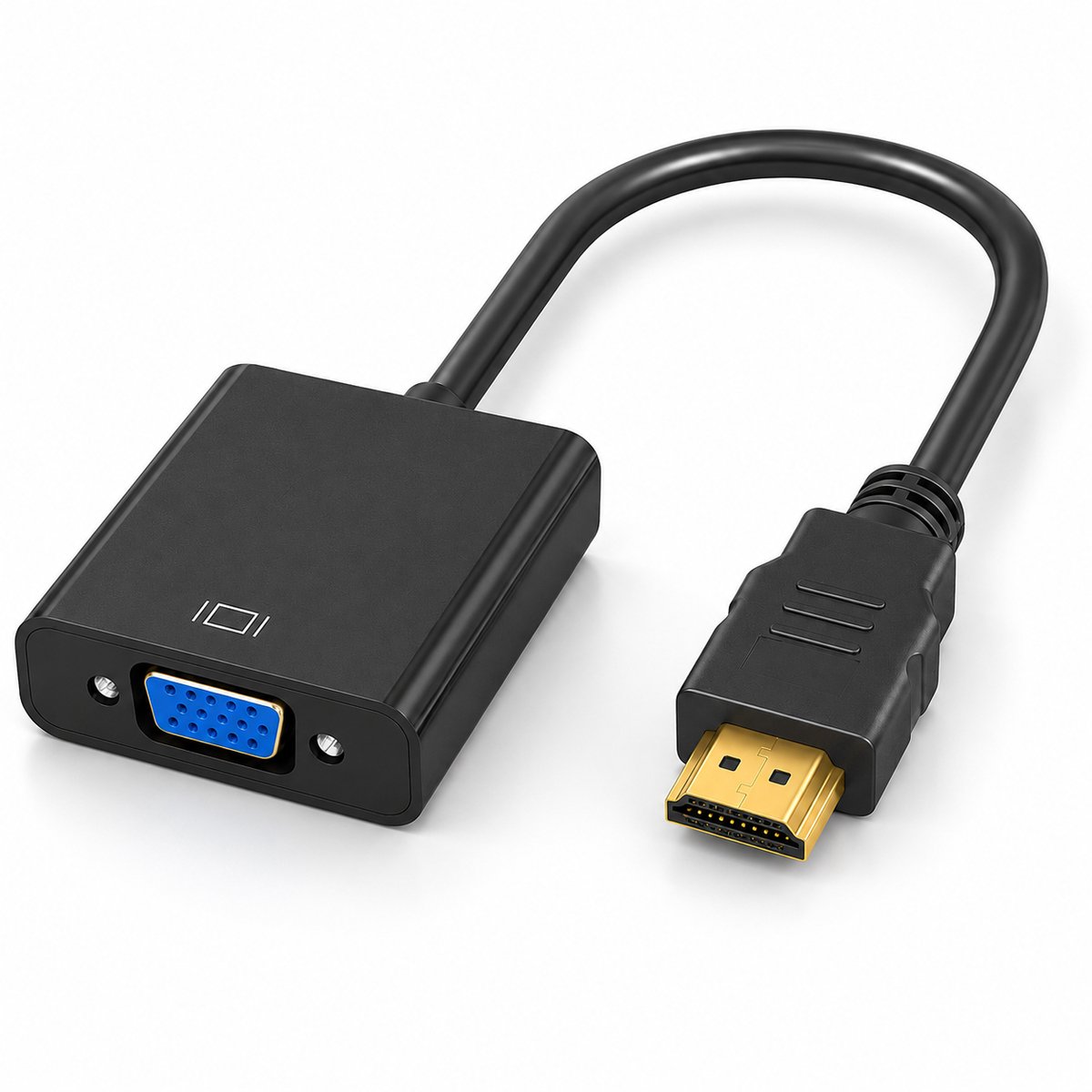 HDMI naar VGA Adapter – HDMI to VGA Converter - Universeel - Plug & Play - Full HD 1080P - Male naar Female