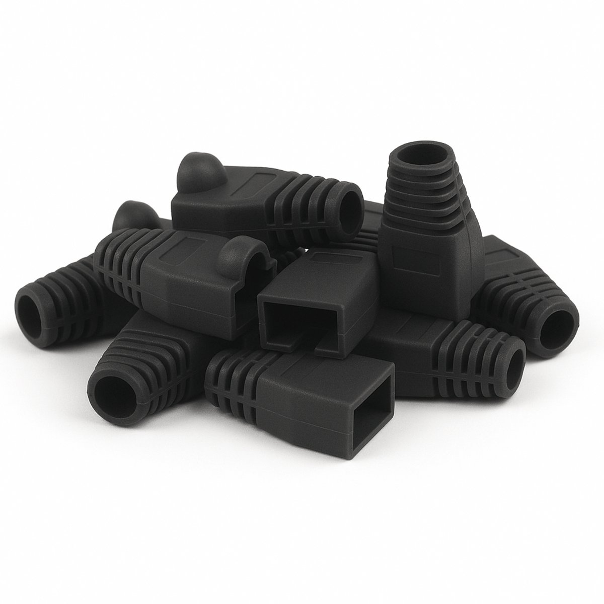DANICOM RJ45 Kabeltule Zwart Large - 10 stuks