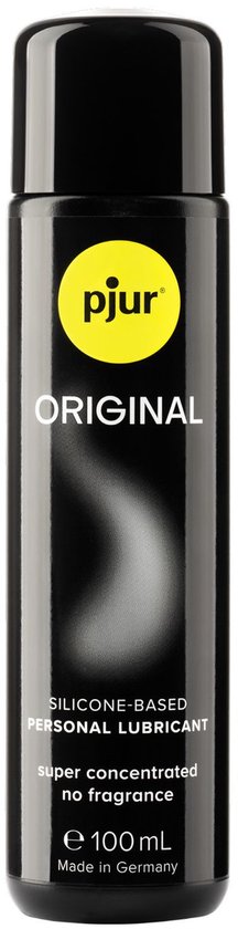 Zwarte fles pjur ORIGINAL, op siliconenbasis, super geconcentreerd, geurloos, 100 ml.