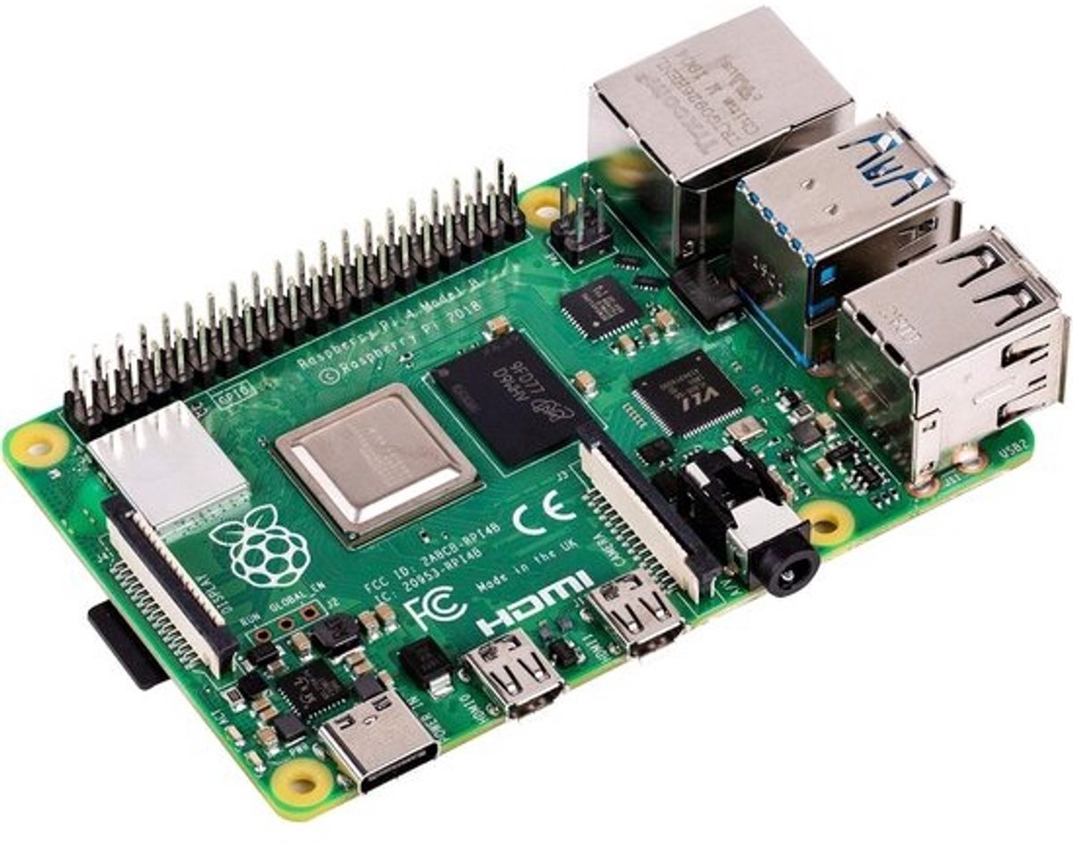 Raspberry Pi Model B - Mini Computer - Hobby Projecten - Quad Core Processor - 2 GB RAM - Groen