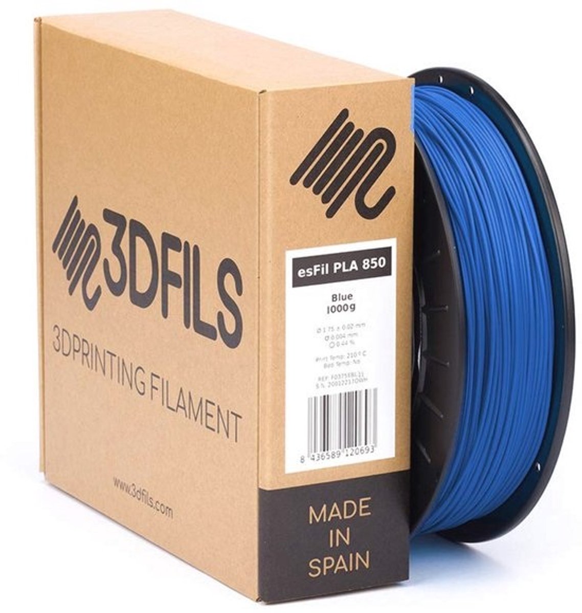 PLA Filament 1.75 mm voor 3D Printer - Elektrisch Blauw 1 Kg