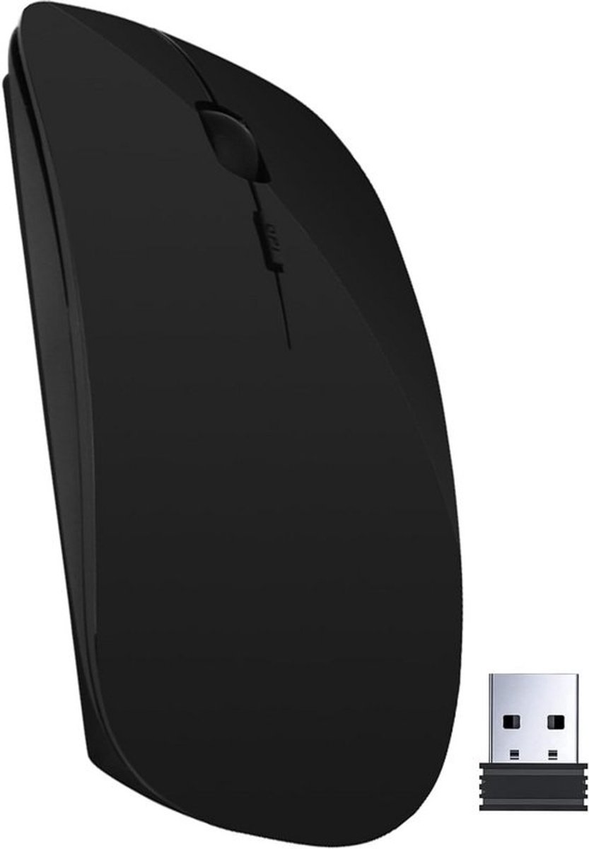 Draadloze optische muis 2.4 GHz 1600 DPI zwart