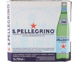 San Pellegrino Sprankelend Natuurlijk Mineraalwater Glas 12 x 750 ml