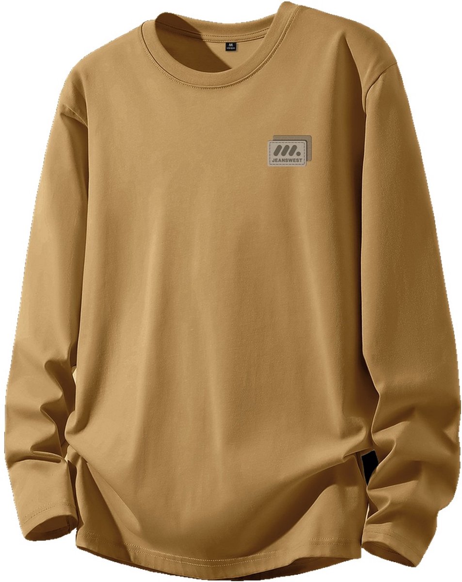 Currero Sweater Heren Sweaters Sweatshirt Hoodie Warme Trui Pullover Jumper Crewneck Vest Mosterd Geel