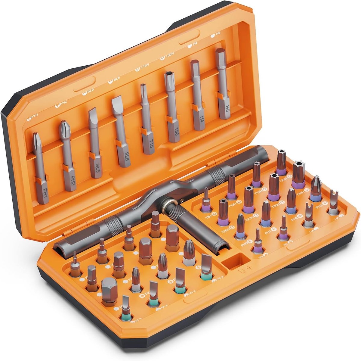 Multifunctionele 42-in-1 Schroevendraaierset met Magnetische Bits, Compacte Reparatietool voor Meubels en Computers, Ideaal voor Klussen en Doe-Het-Zelf Projecten