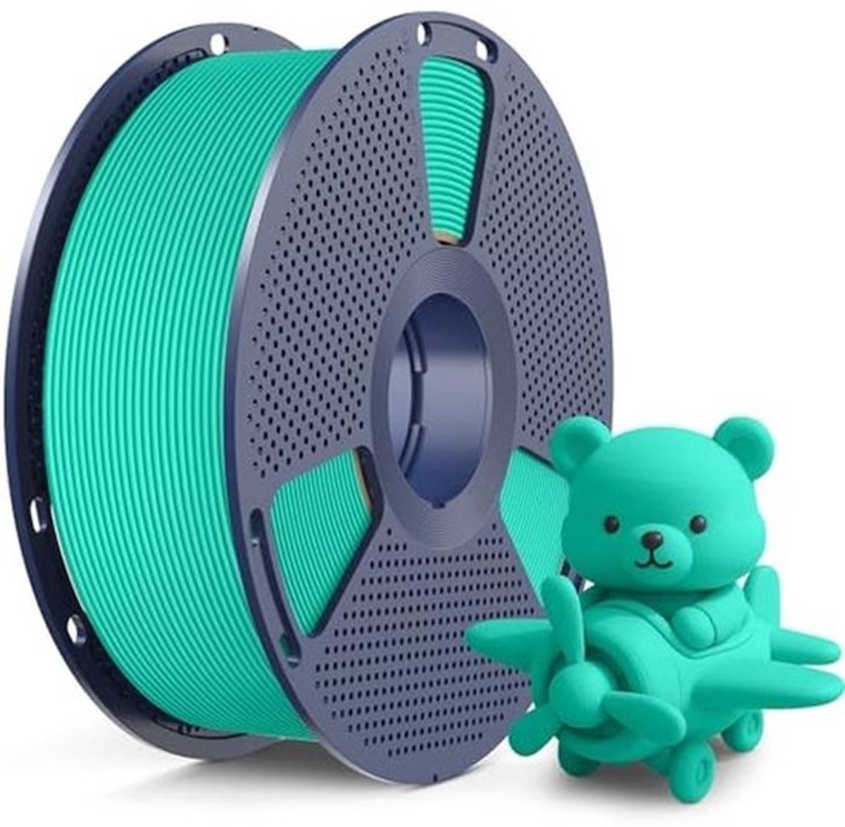 Matte PLA Filament voor 3D-printers - 1,75 mm, 1KG Spoel, Snelle en Duurzame Printresultaten in Mintgroen