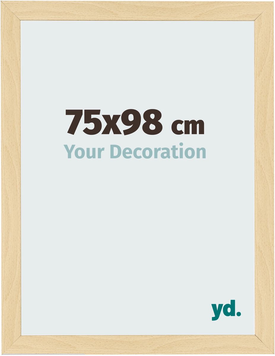 Your Decoration - Fotolijst 75x98 cm - MDF - Beuken Decor - Bologna