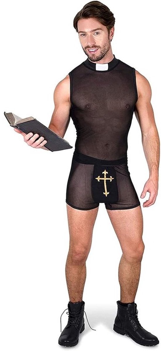 Priester Kostuum Heren - Sexy Religieus Uniform voor Carnaval of Feest