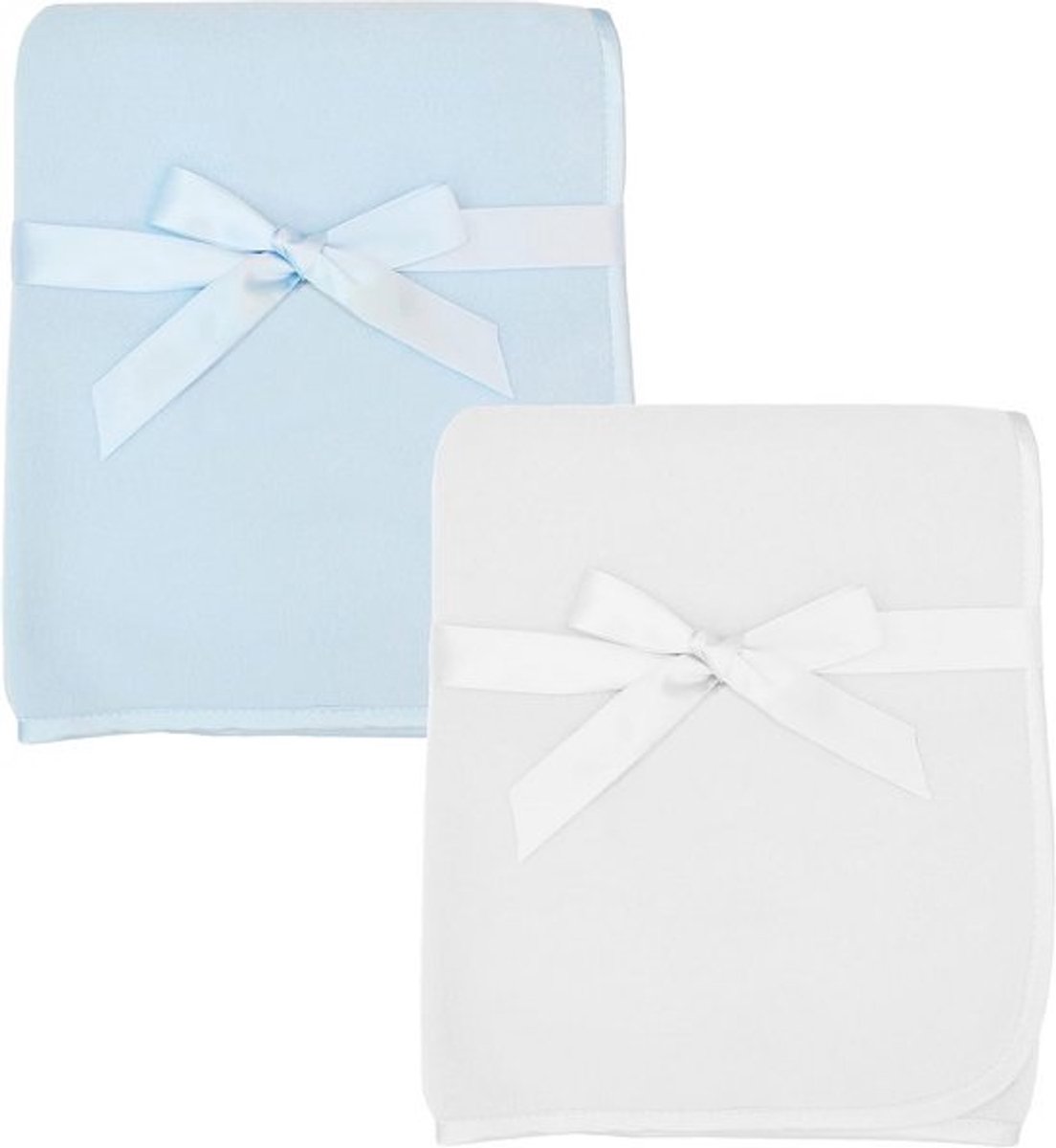Set van 2 Fleece Dekenjes (30x30 cm) - Zacht & Warm voor Baby Jongens en Meisjes