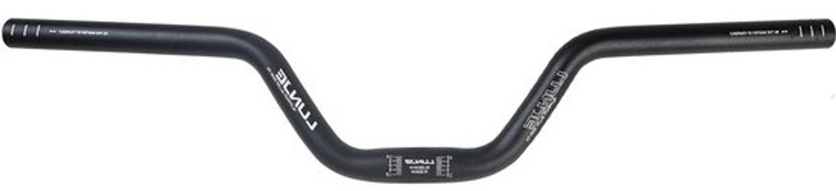 Fietsstuur Aluminium - MTB Stuur - Comfortabel Fietsen - Ergonomisch Ontwerp - 254 x 580 mm - Zwart