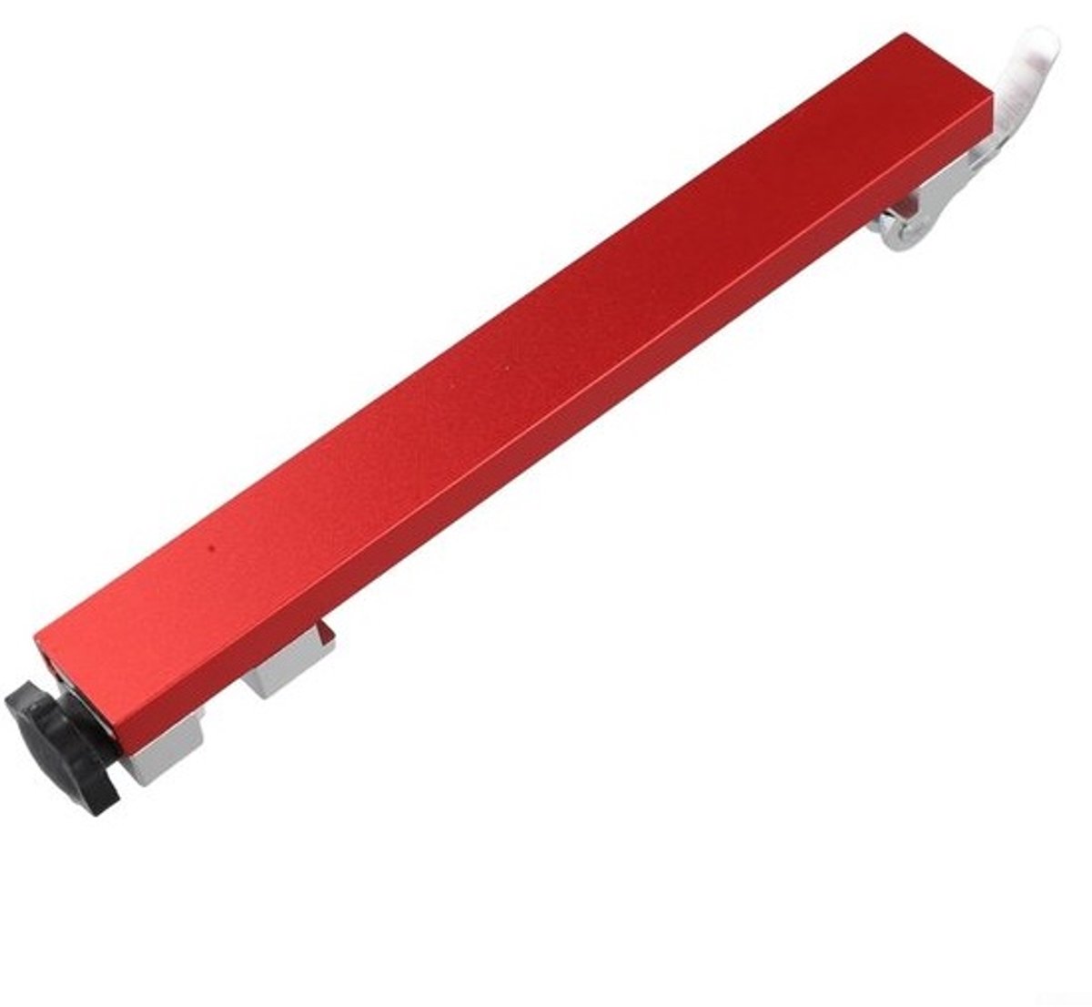 Verstelbare Snijliniaal - Jig Gids Tafelzaag - Nauwkeurig Zagen - Aluminium Legering - 0-300 mm - Rood