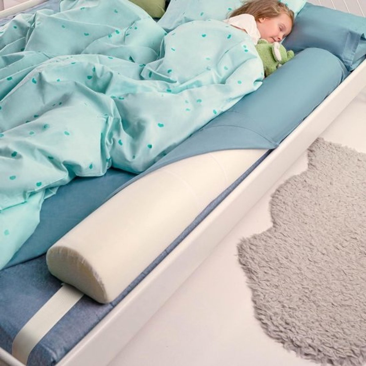 Bedrail voor Peuters - Veiligheidsbarrière voor Kinderbedden - Opvouwbaar en Reisbescherming 150 cm en 180 cm