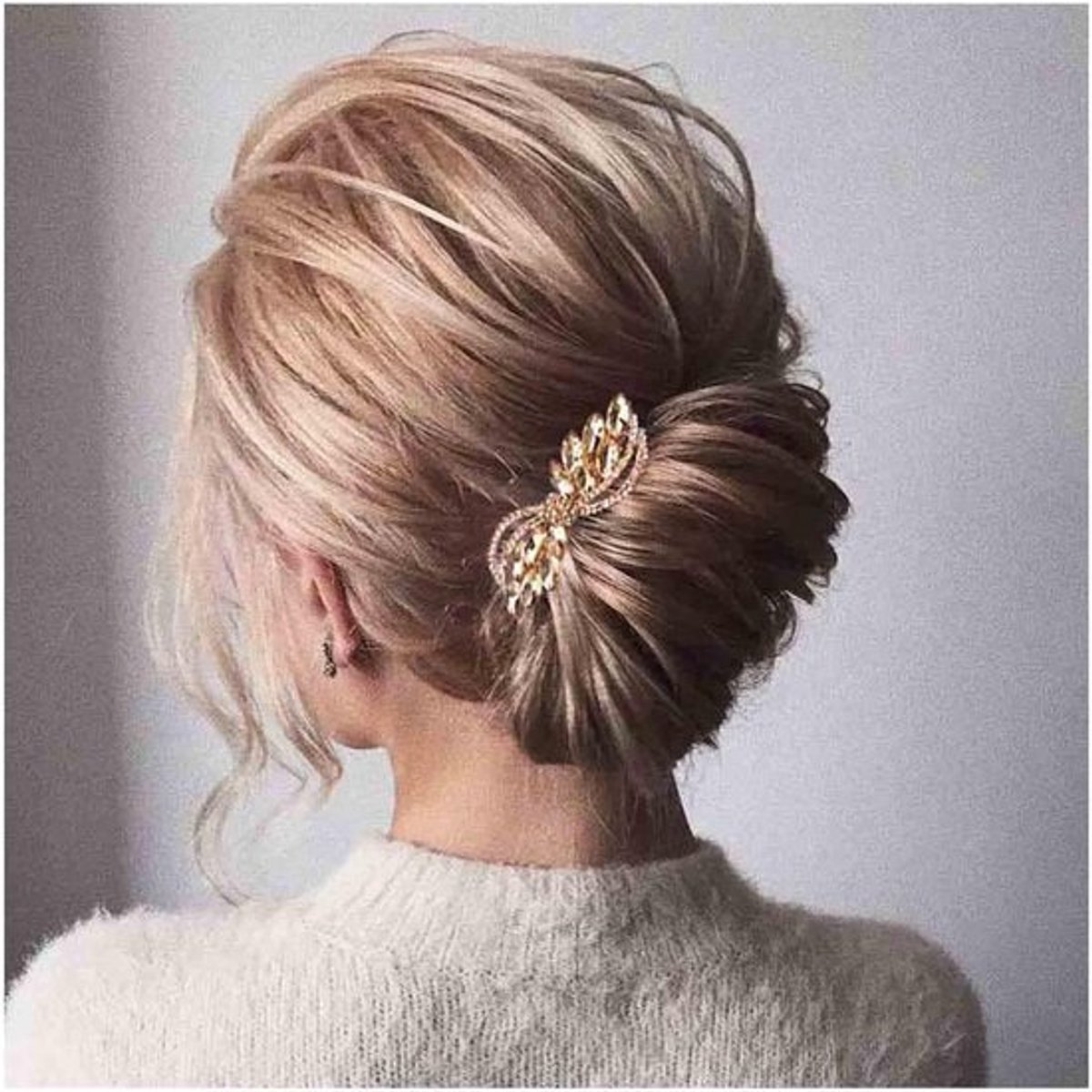 Vintage Strass Kristallen Haarclip - Glinsterende Bruidshaaraccessoire