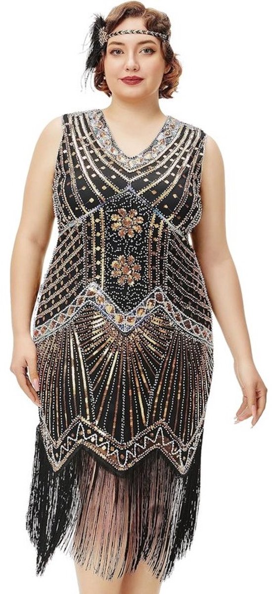 Klassieke dames flapper jurk jaren 20 stijl