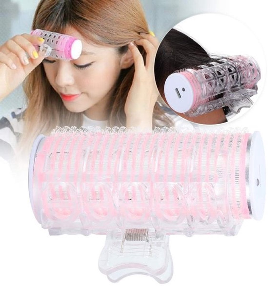 NTH products - Verwarmende elektrische krulspelden - Draagbare haarrollers - Snel en eenvoudig in gebruik - USB opladen - Ideaal voor onderweg - Perfect...