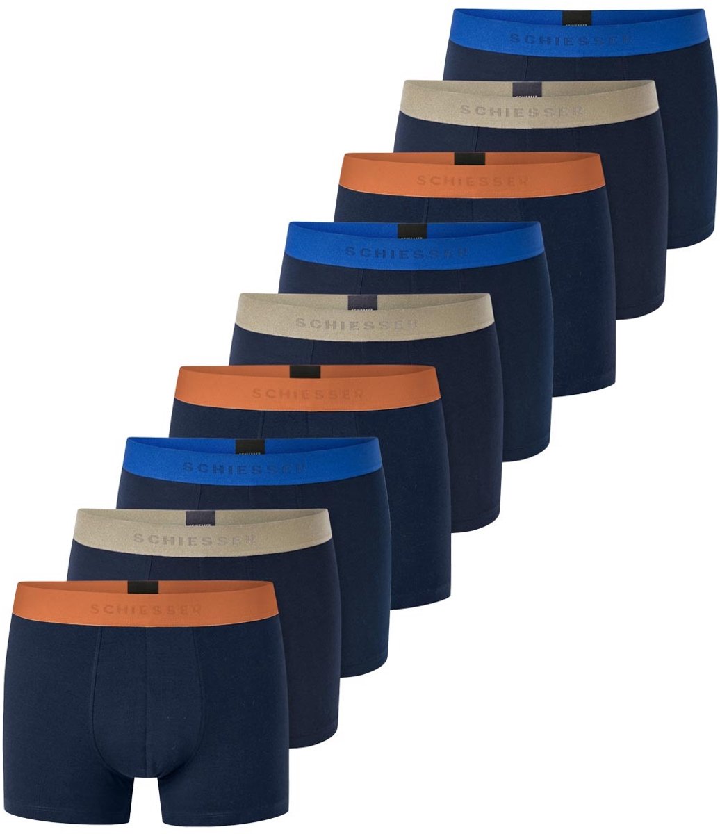 Schiesser Heren retro short / pant 9 pack 95/5 Cotton