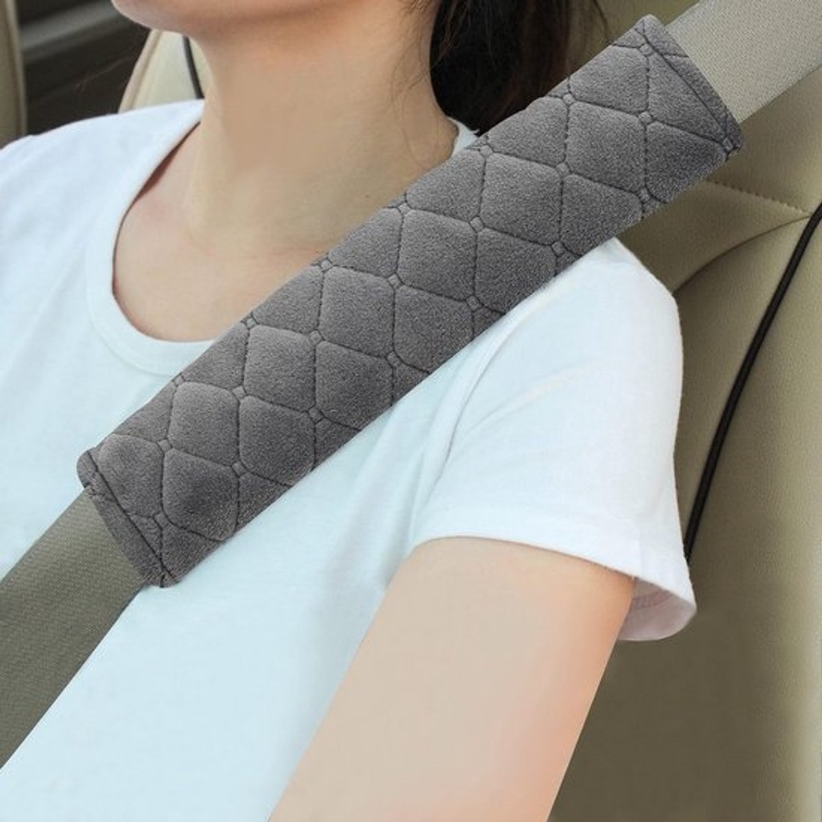 Comfortabele Veiligheidsgordelhoes voor Auto's - 2 Stuks Zachte Schouder Pads voor Optimaal Rijcomfort