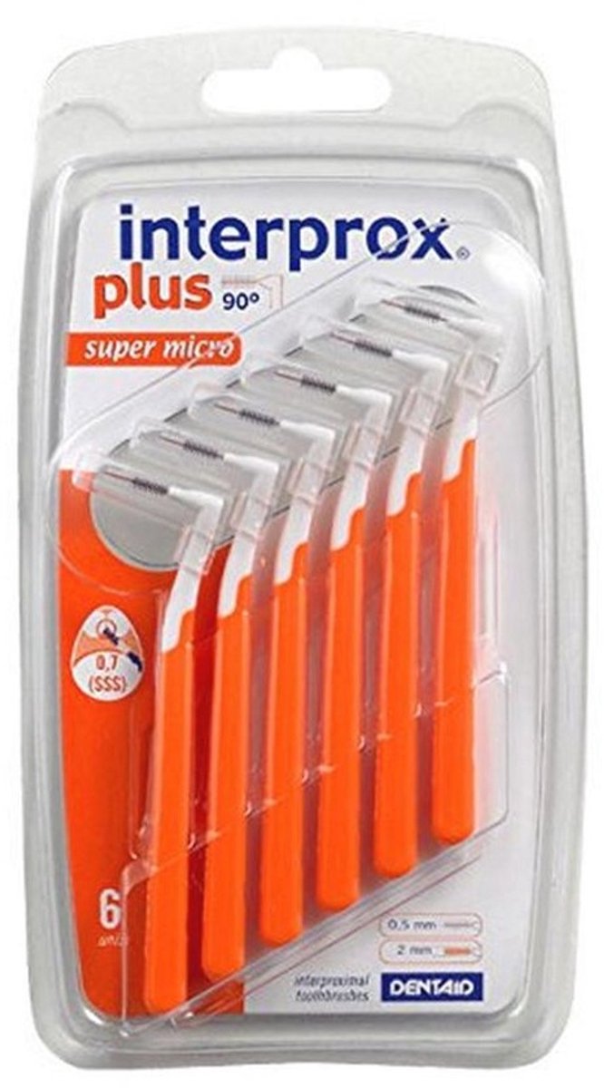 Interdentale Borstels Super Micro 6 stuks - Set van 3
