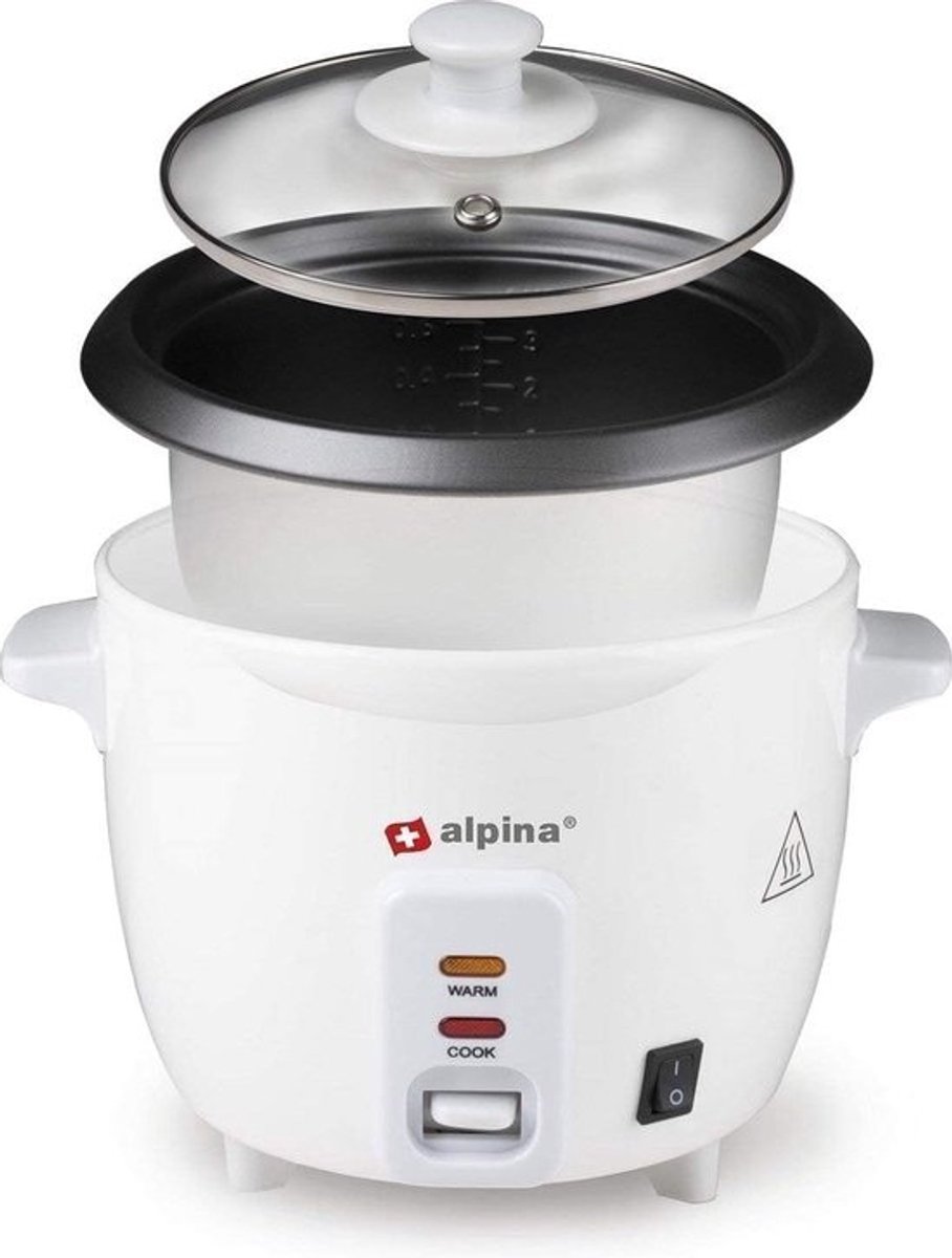 Kleine Rijstkoker 0.6L - 300W - Automatisch Warmhouden - Ideaal voor Singles