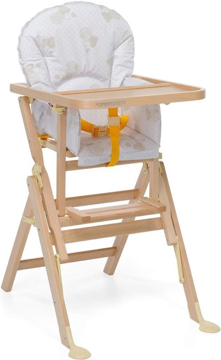 Hoge Kinderstoel met Inklapbaar Dienblad en Wasbare Bekleding