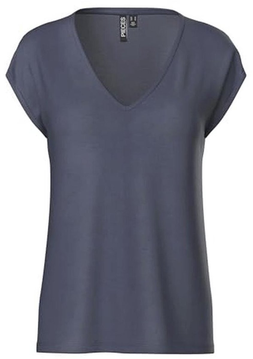 Dames T-Shirt Met Ombre Effect - Blauw - Maat L
