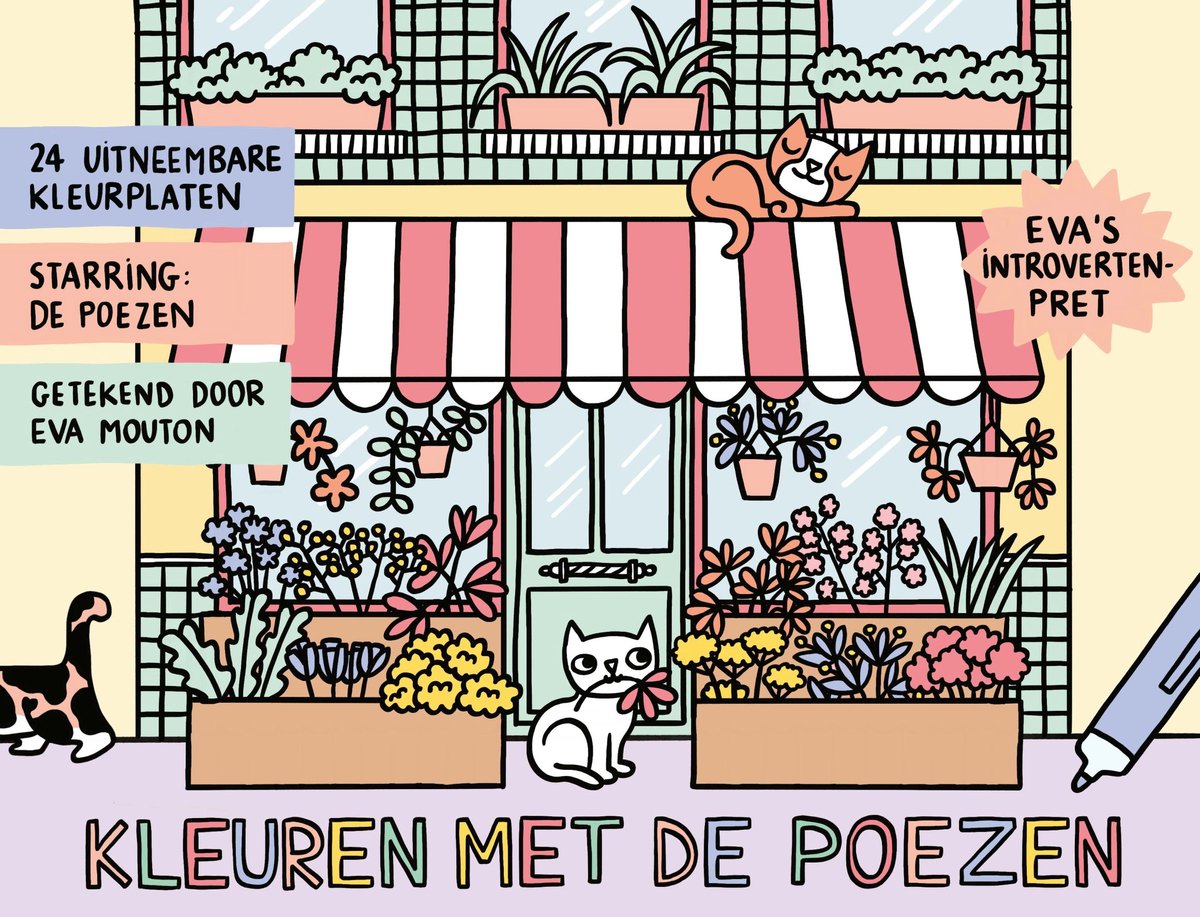 Eva's Introvertenpret, Kleuren Met De Poezen