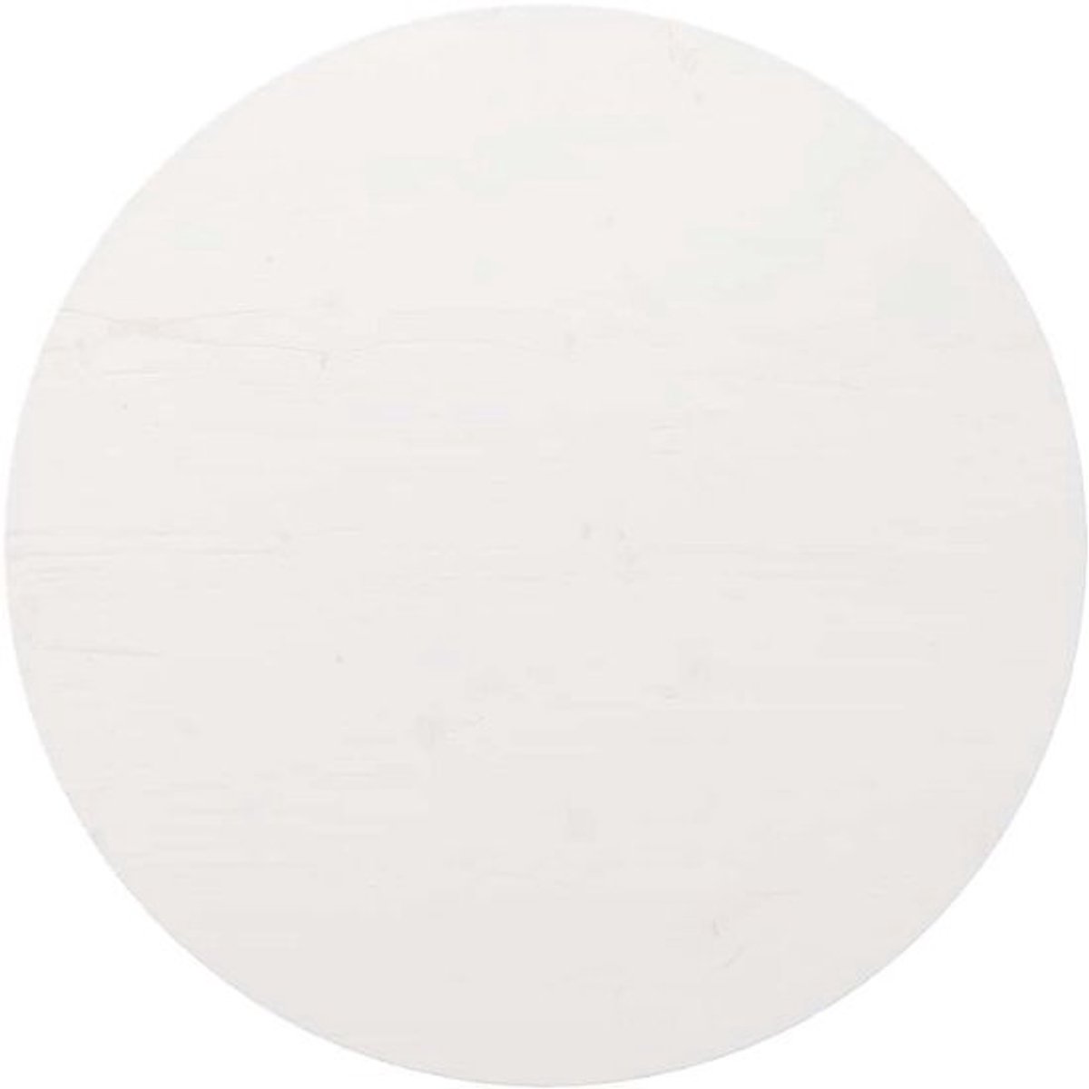 Rond Tafelblad Ø90 cm Massief Grenenhout Wit - Vervangend Houten Blad